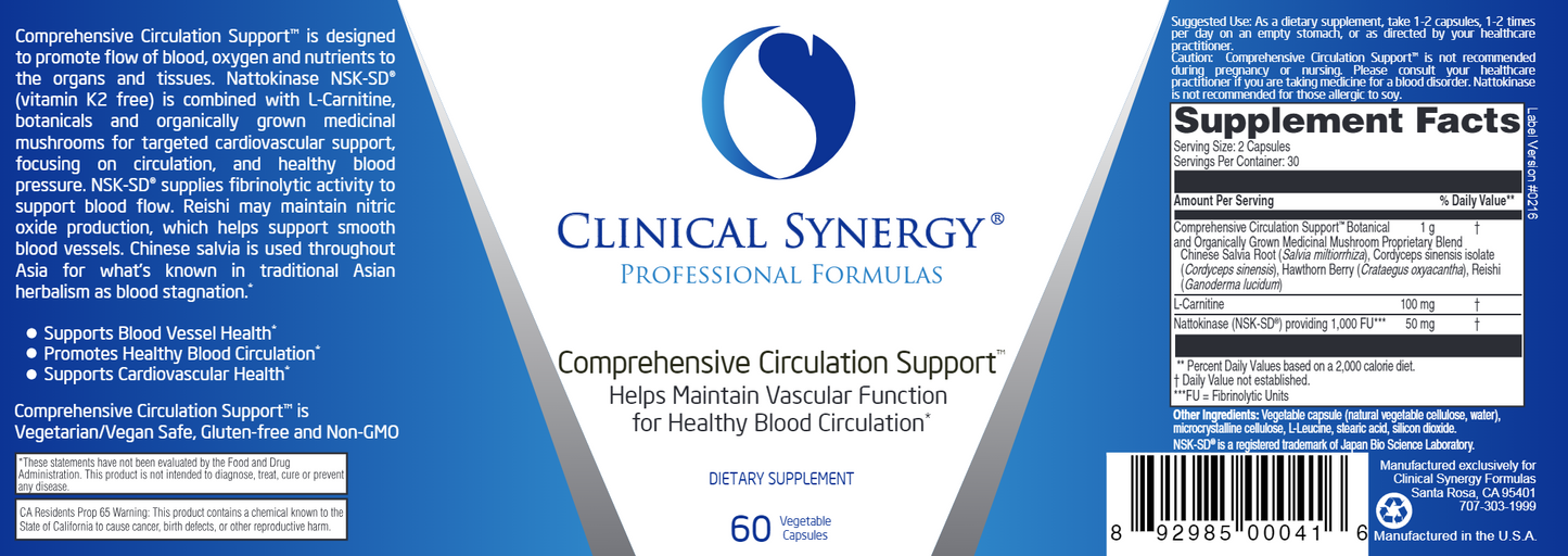 Comprehensive Circulation Support 60 cap