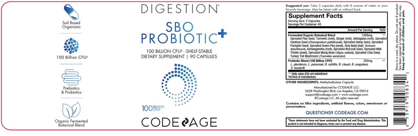 SBO Probiotic 100 90 caps