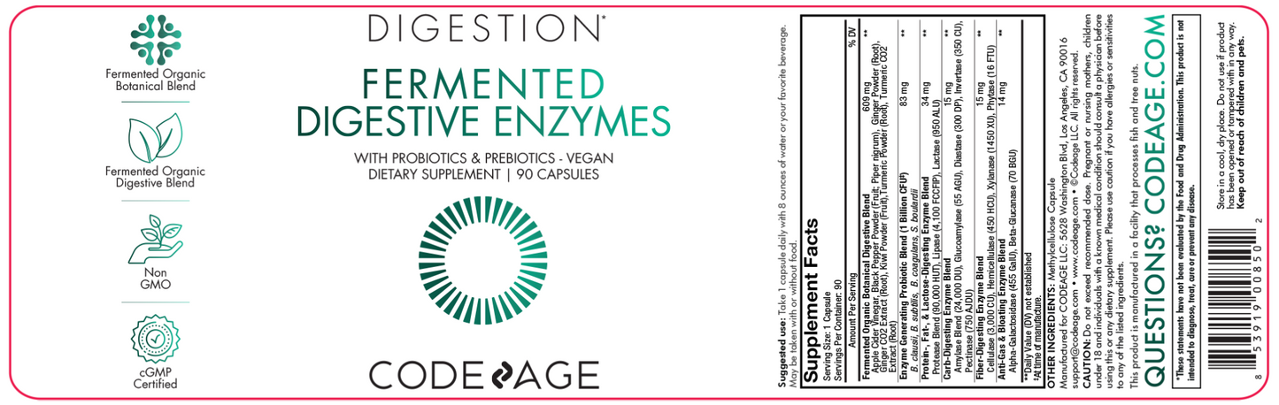 Fermented Digestive Enzymes 90 caps