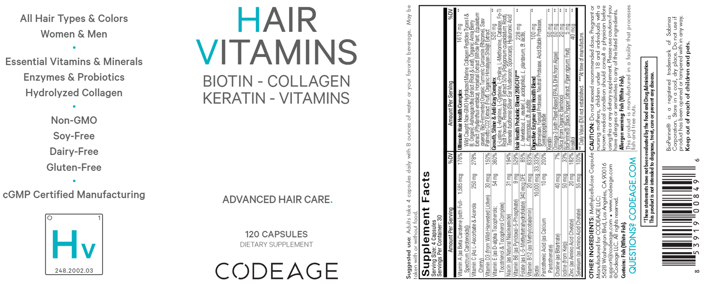 Hair Vitamins 120 caps