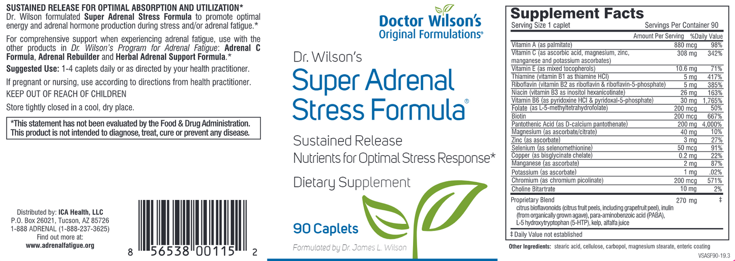 Super Adrenal Stress Formula 90 Caplets