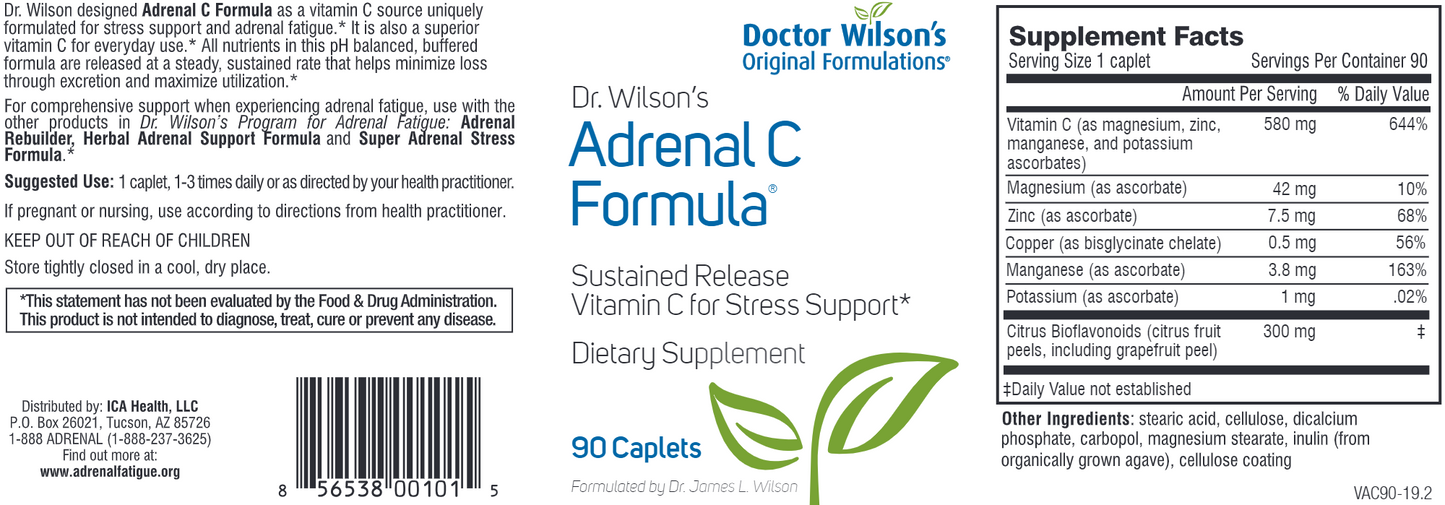 Adrenal C Formula 90 Caplets