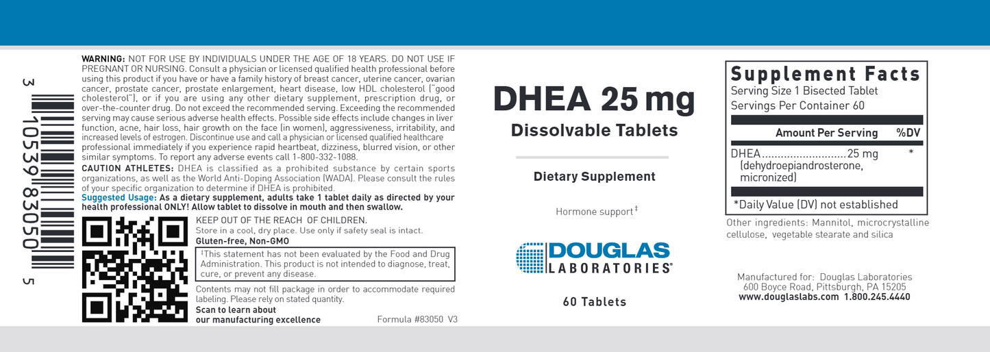 DHEA 25 mg 60 tabs