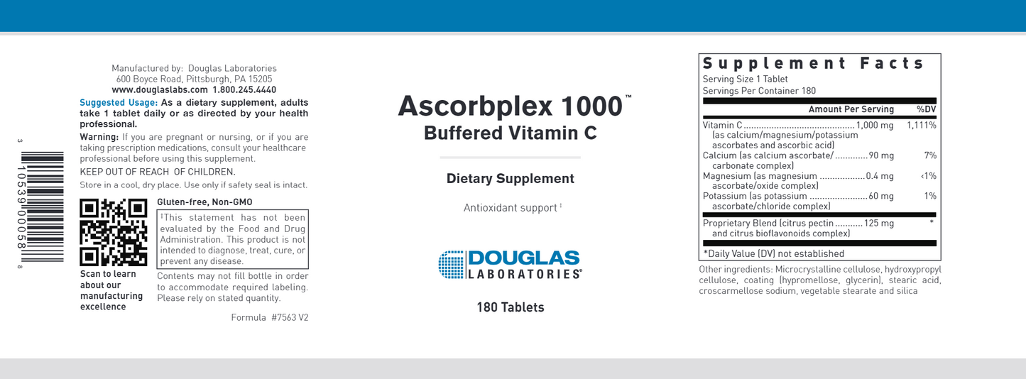 Ascorbplex 1000 180 tabs