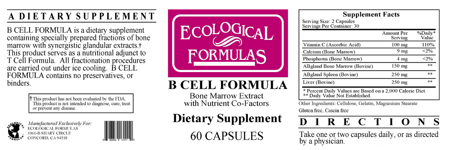 B Cell Formula 60 caps