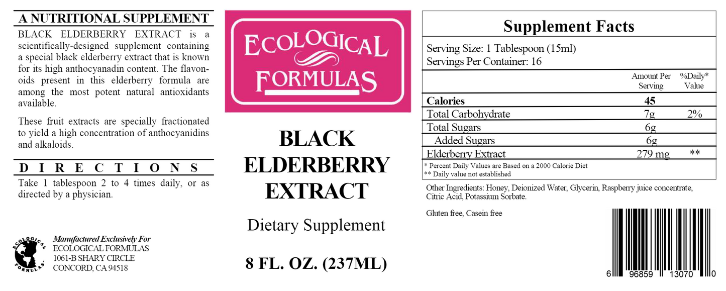 Black Elderberry Extract 8 oz