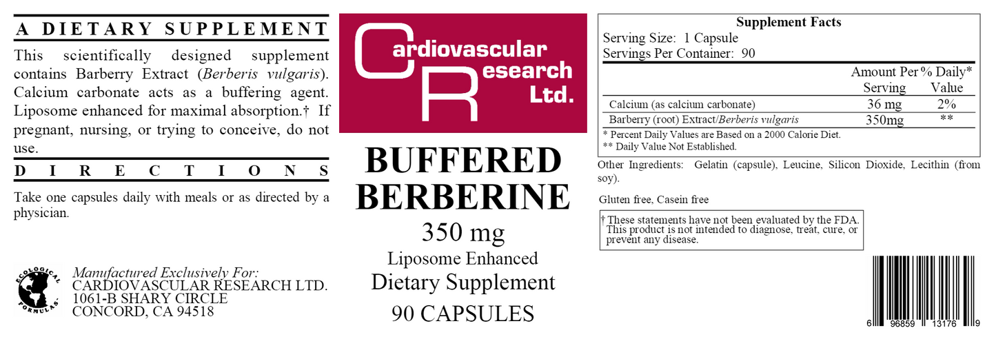 Buffered Berberine 90 caps