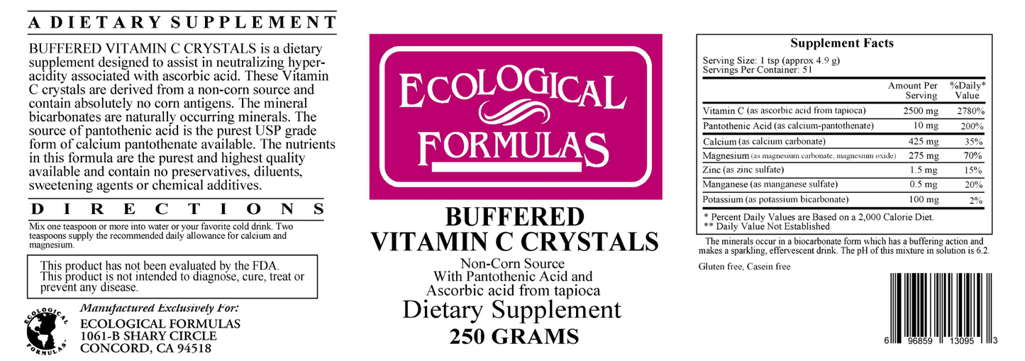 Buffered Vitamin C Crystals 250 gms