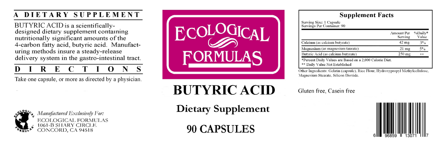 Butyric Acid 2:1 Ratio 90 caps