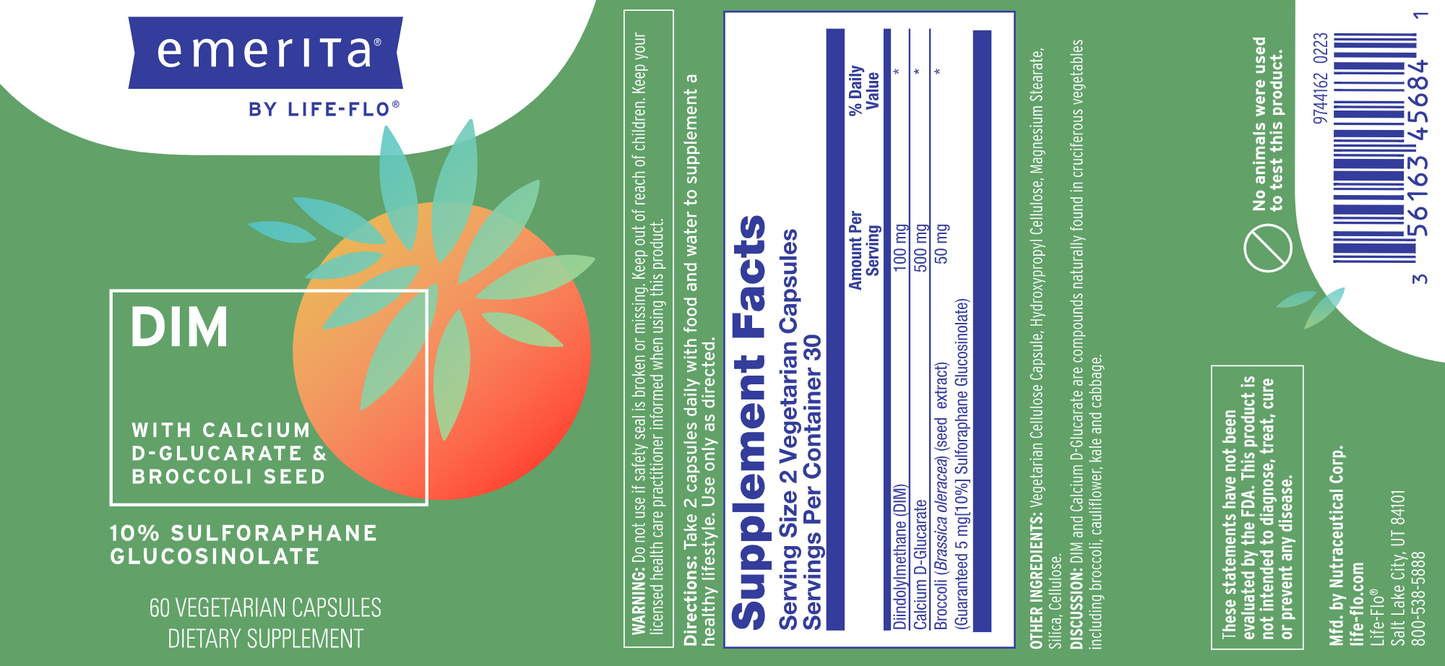 DIM with Calcium D-Glucarate 60 vegcaps