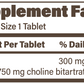 SR Choline 300 mg 60 tabs