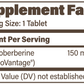 SR Dihydroberberine 150mg 60 tabs