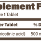 Plain Niacin 500 mg IR 100 tabs