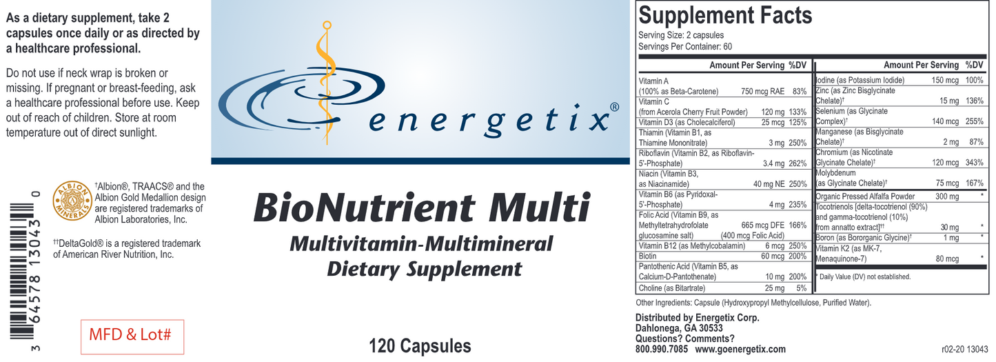 BioNutrient Multi 120 caps