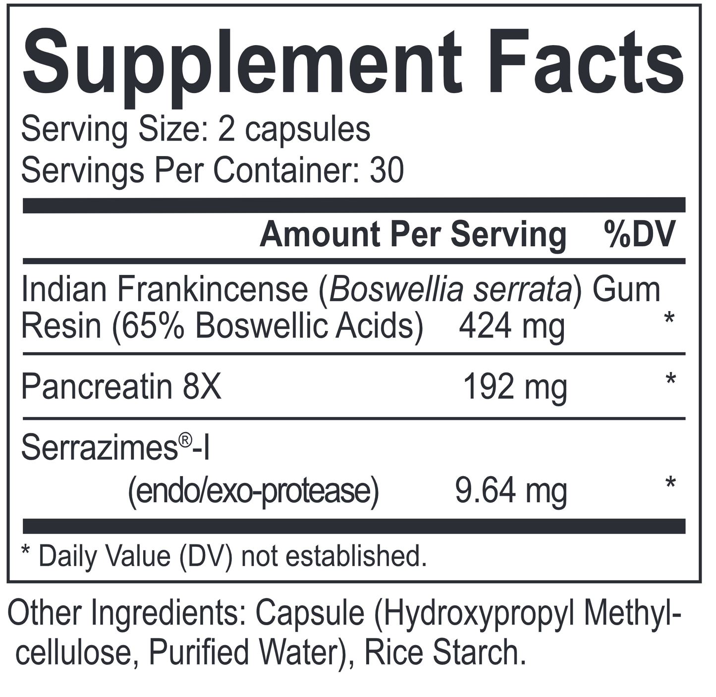 BoswelliaZyme Complex 60 caps