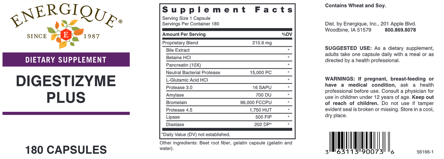 Digestizyme Plus 180 caps