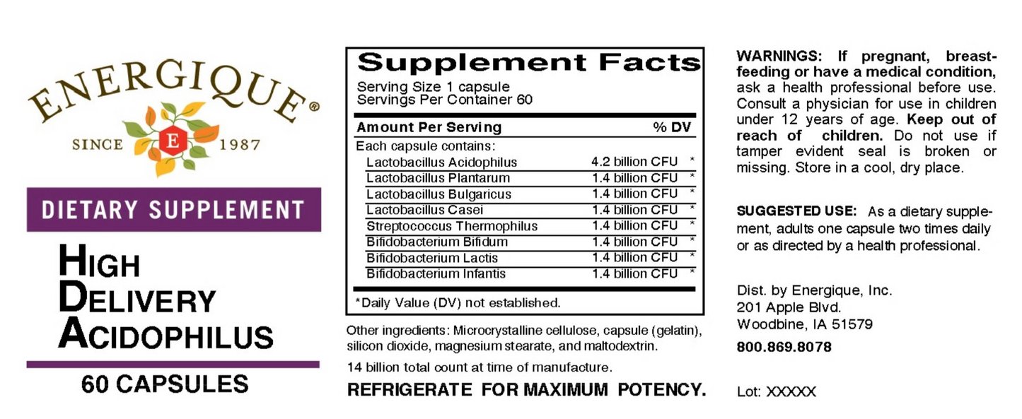 High Delivery Acidophilus 60 caps