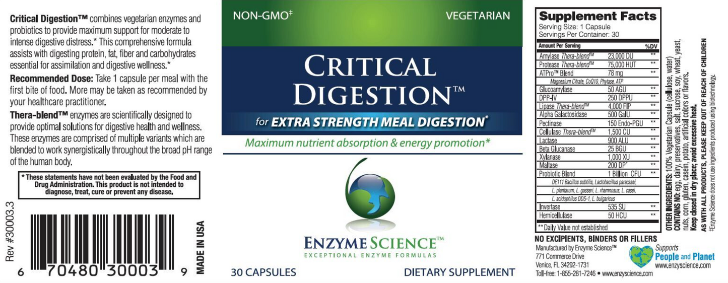 Critical Digestion® 30 Capsules