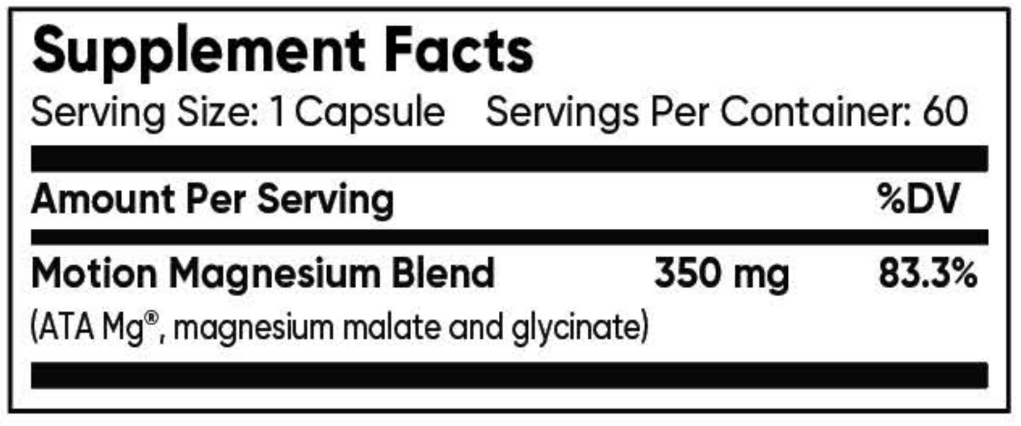 Magnesium Motion 60 caps