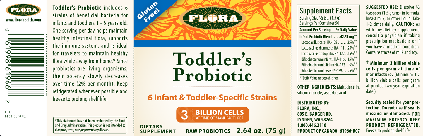 Toddler's Blend Probiotic 2.64 oz