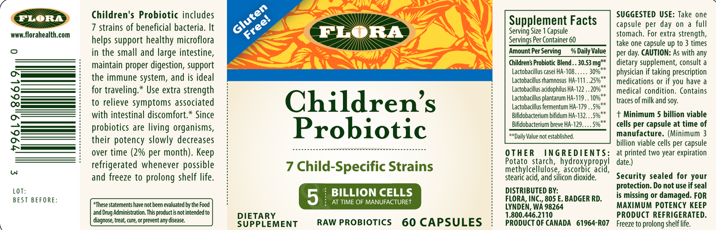 Children's Blend Probiotic 60 caps