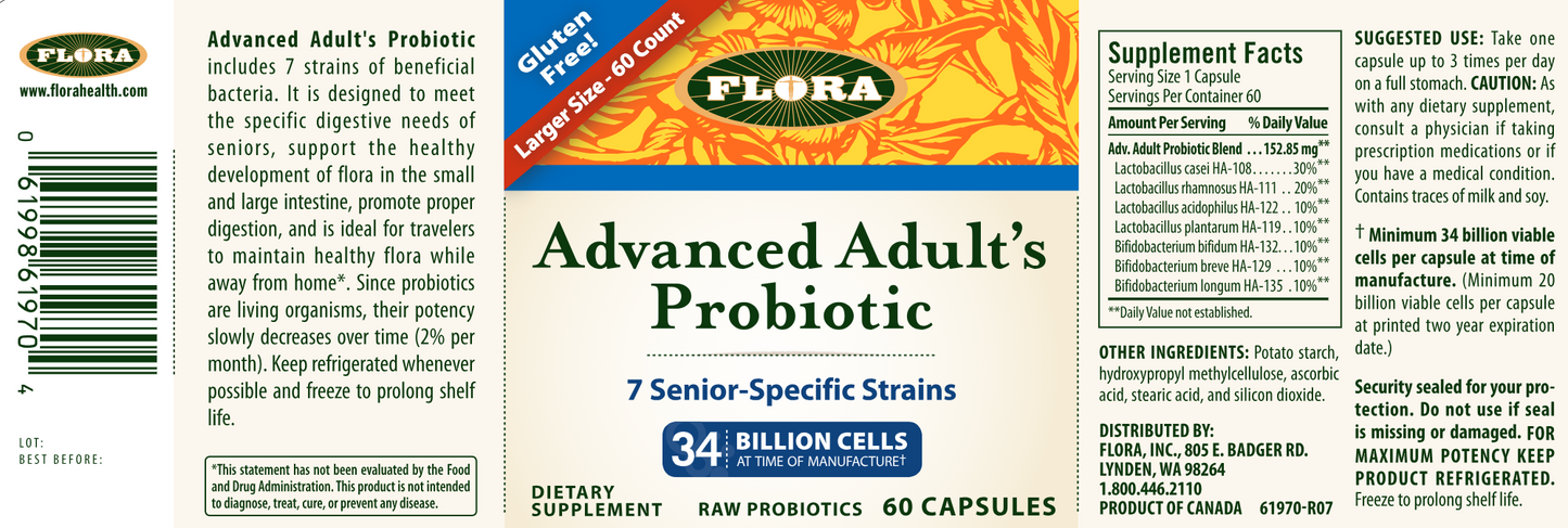 Advanced Adult's Blend Probiotic 60 caps