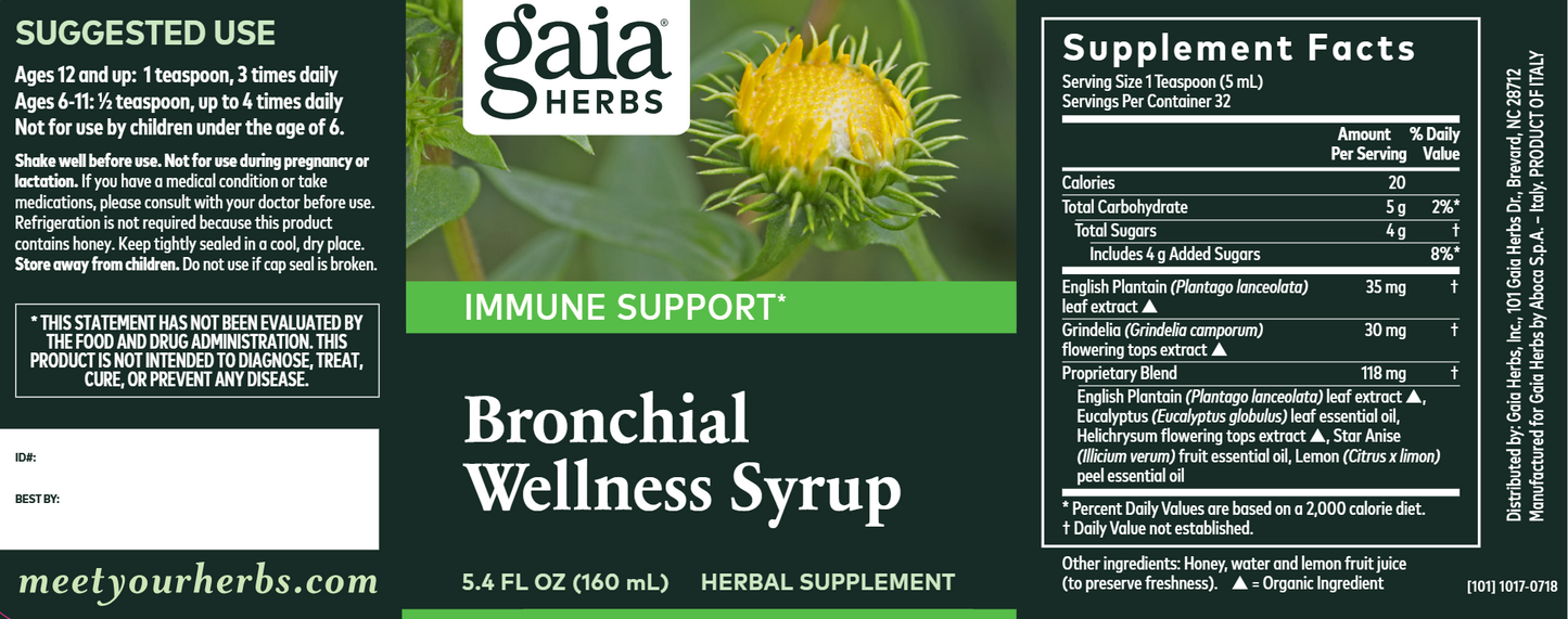 Bronchial Wellness Syrup 5.4 oz