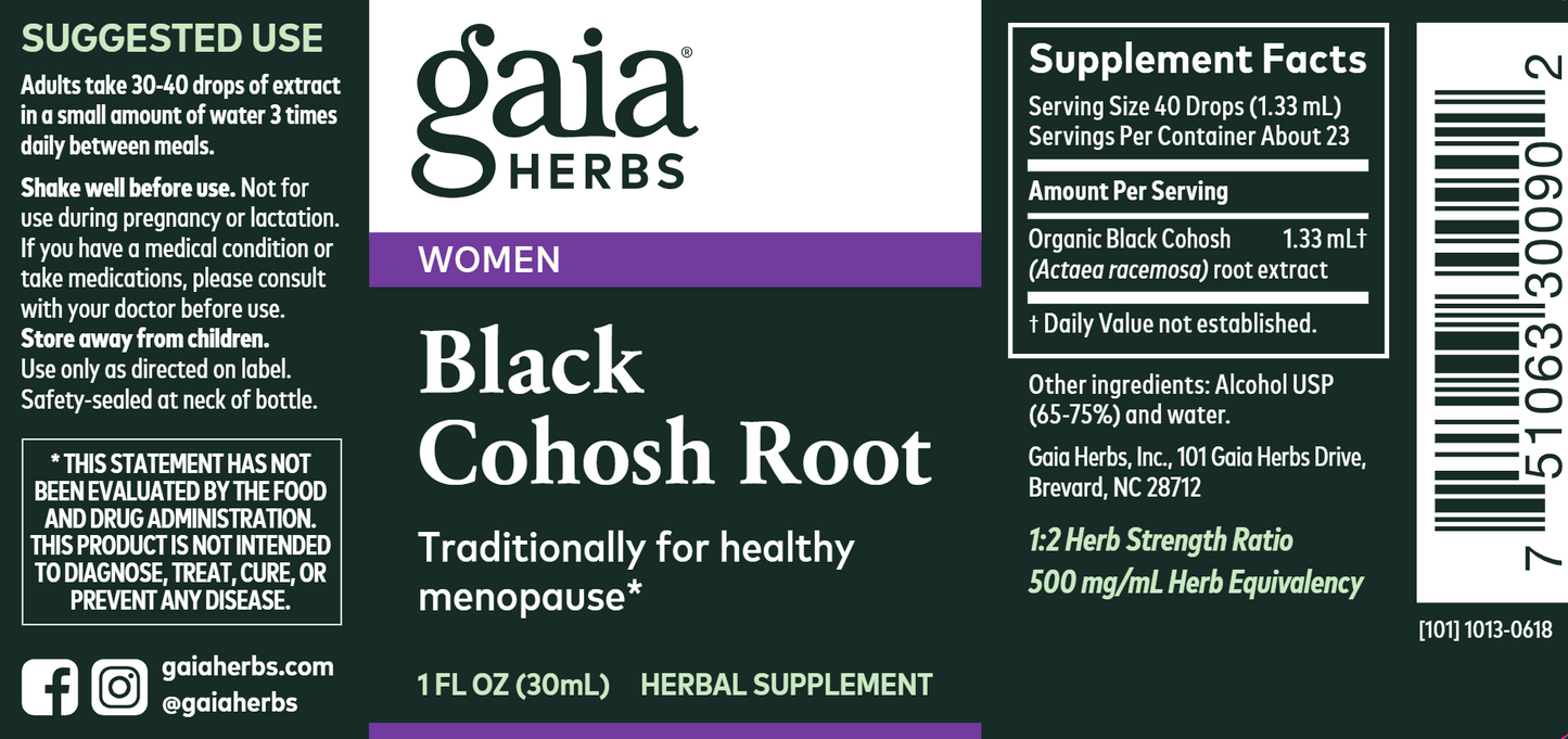 Black Cohosh Root 1 oz