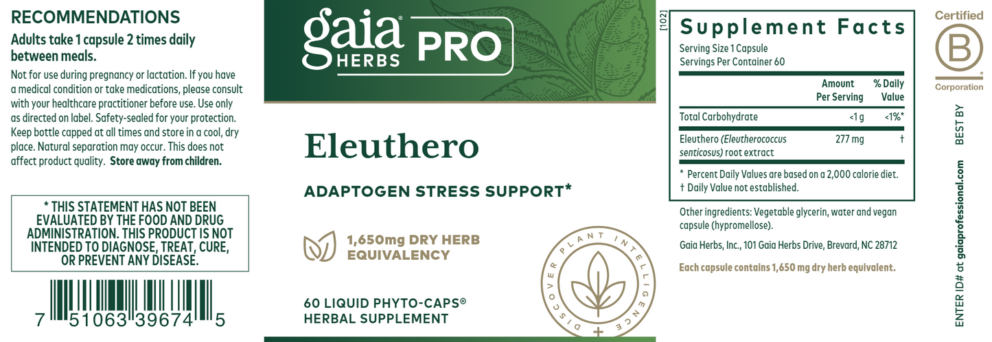 Eleuthero Root 60 lvcaps