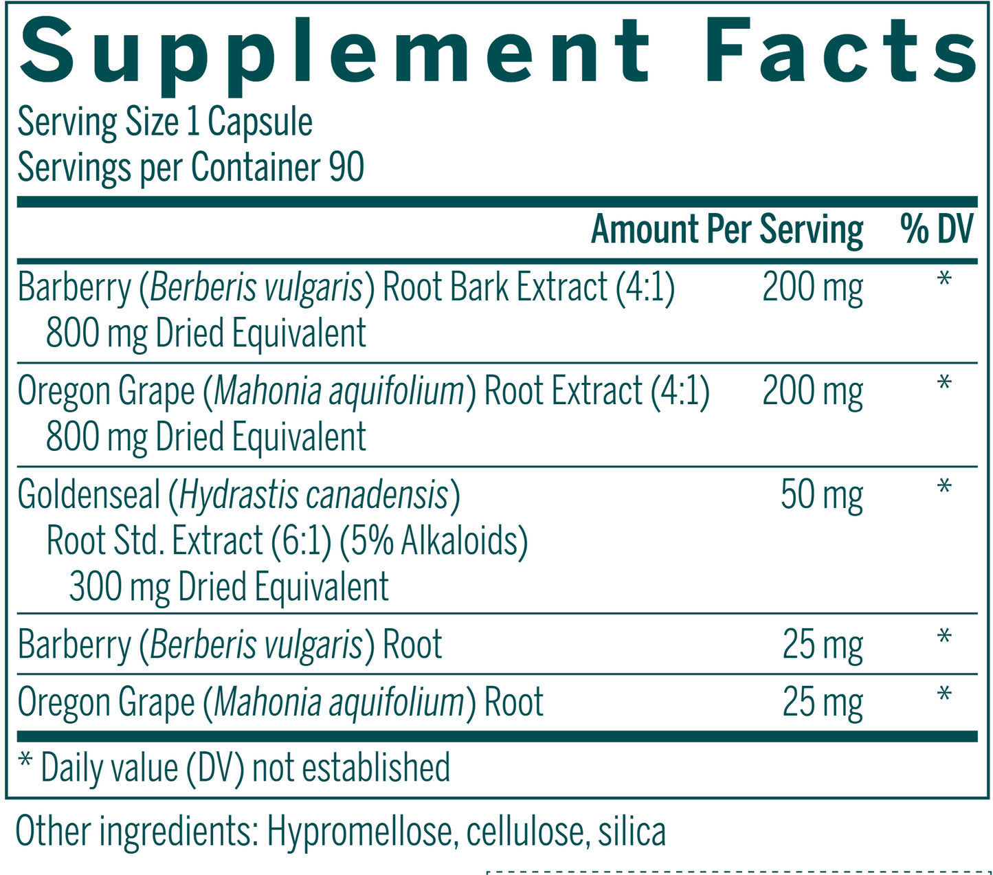 Berberis Formula 90 vcaps