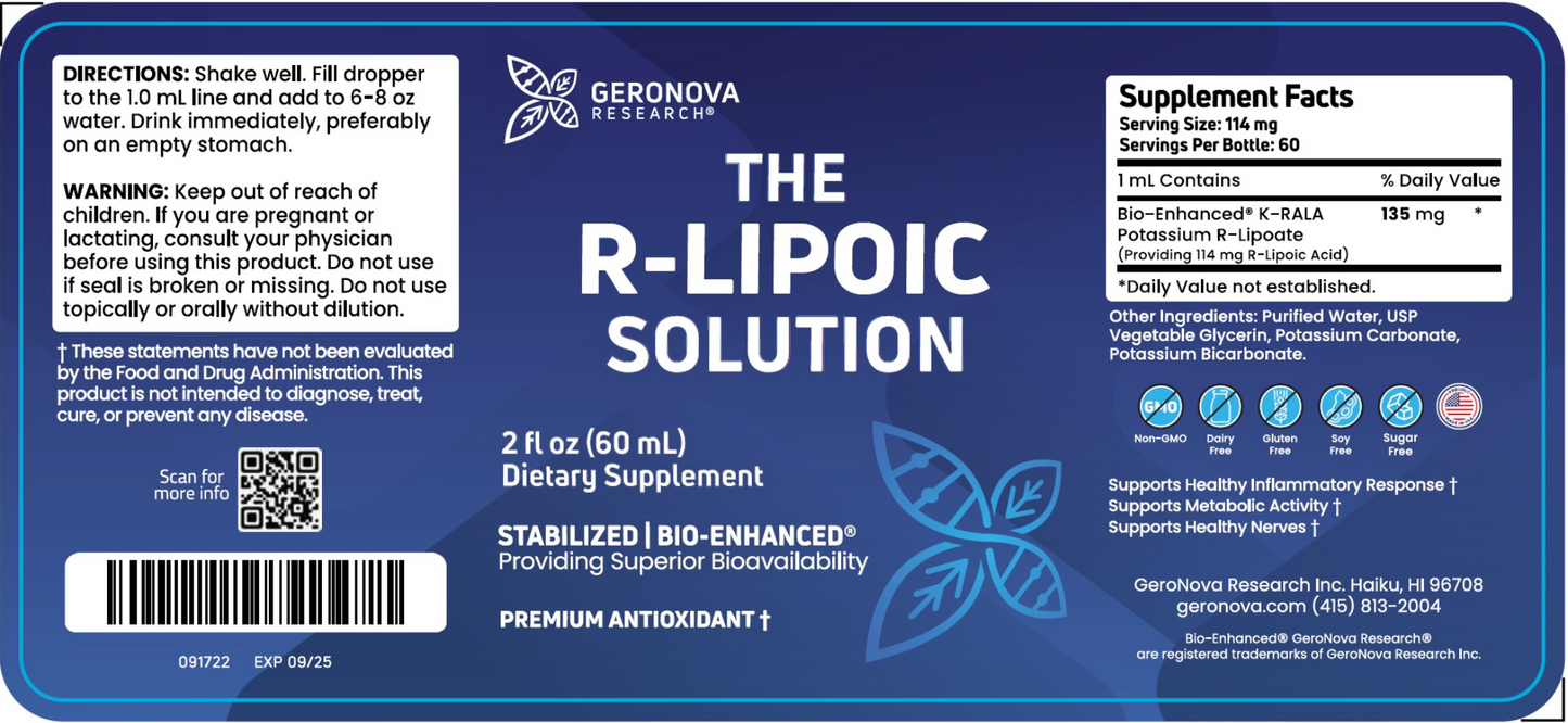 The R-Lipoic Solution 2 fl oz