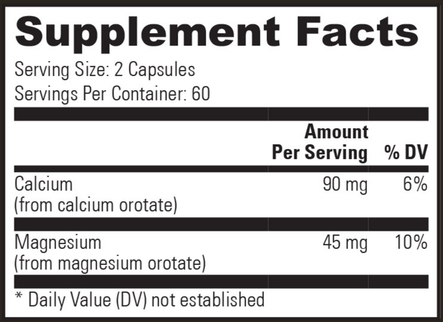 Calcium & Mangesium 120 capsules