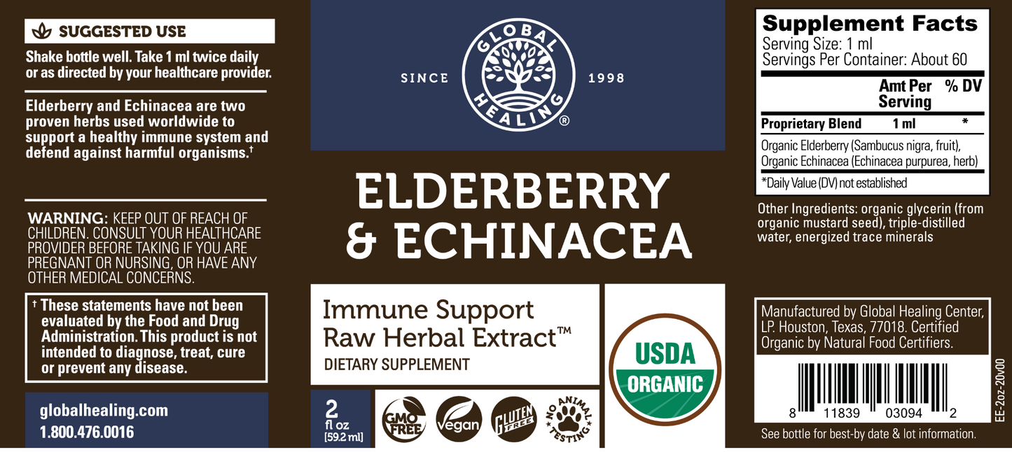 Elderberry and Echinacea 2 oz liquid