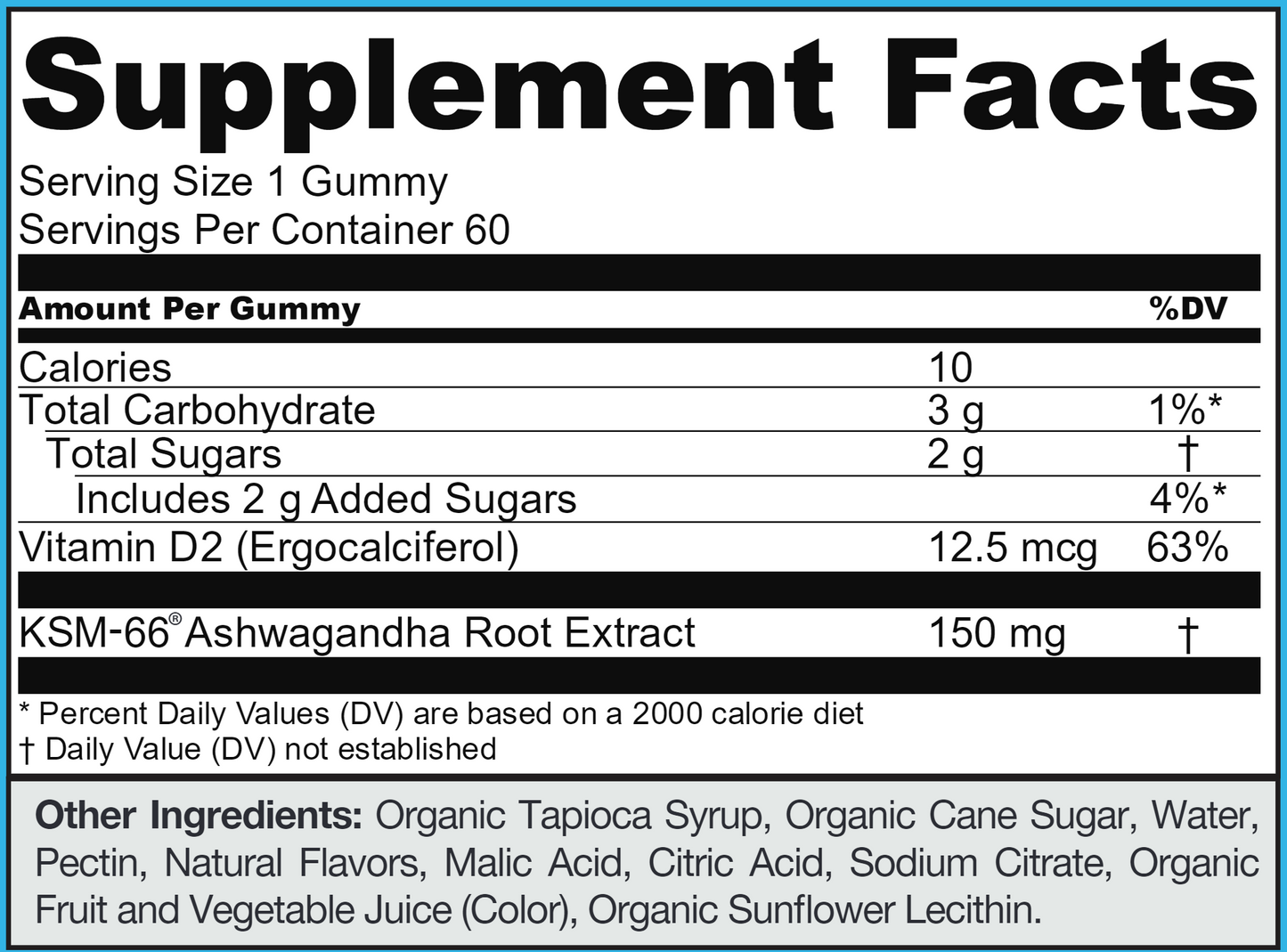 Ashwagandha Gummies 60 ct