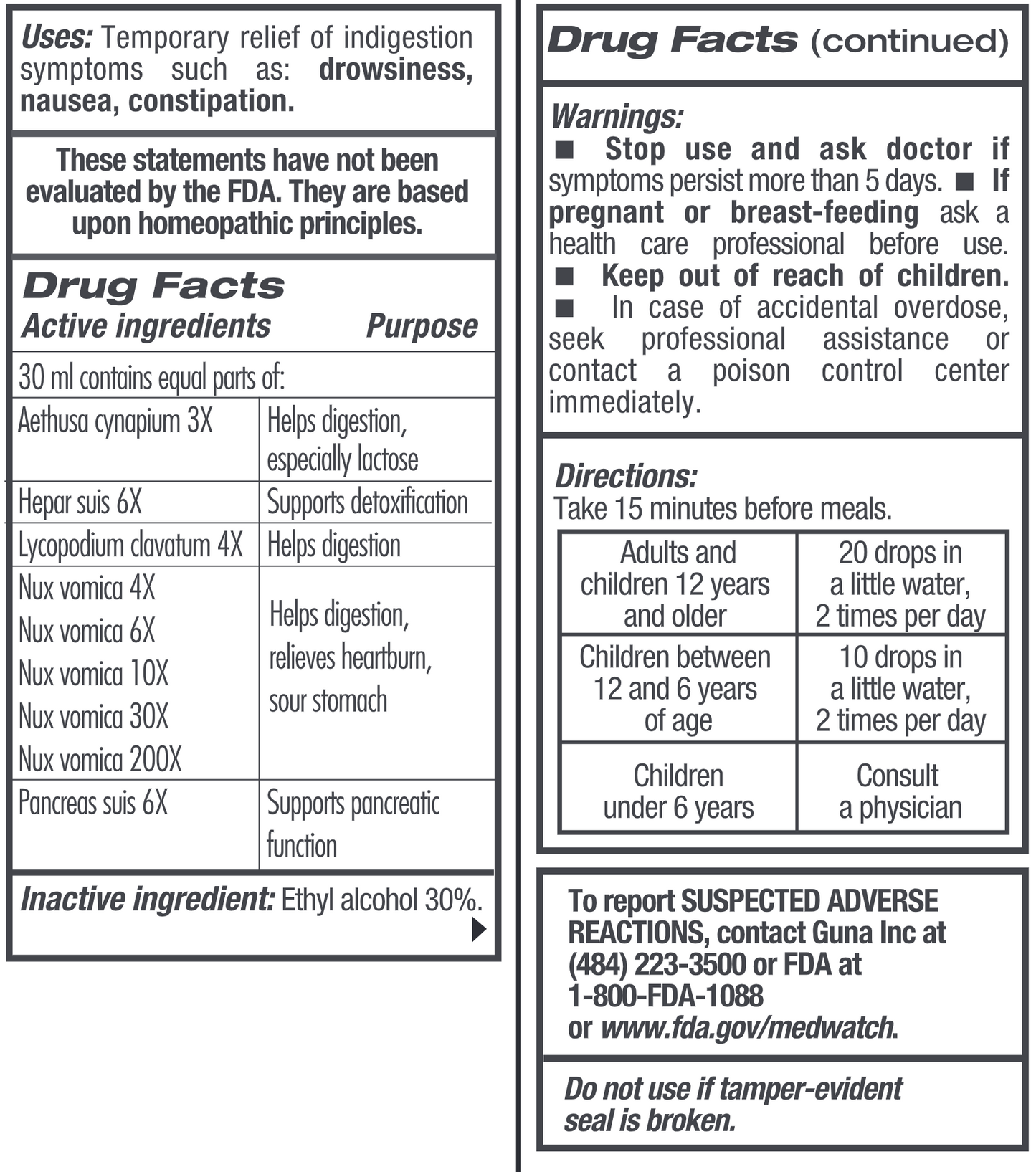 GUNA-Digestion Plus oral drops 1 fl oz