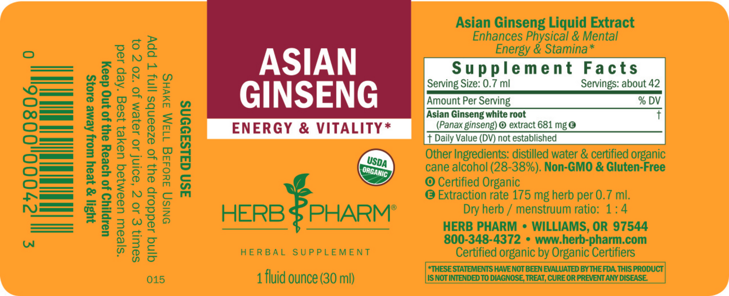 Asian Ginseng 1 oz