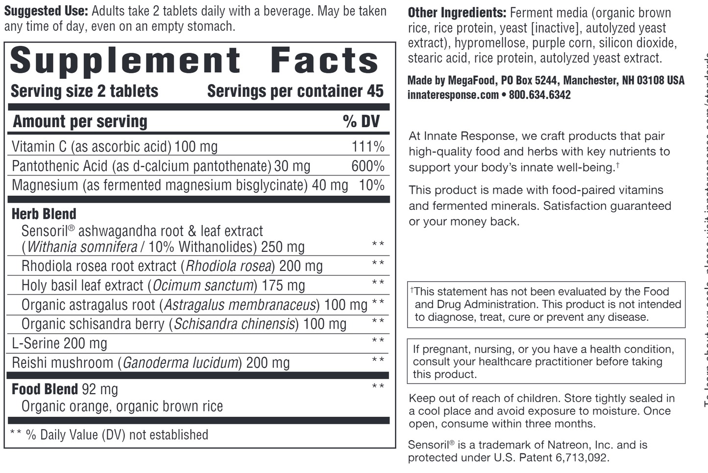 Adrenal Response Complete Care 90 tabs