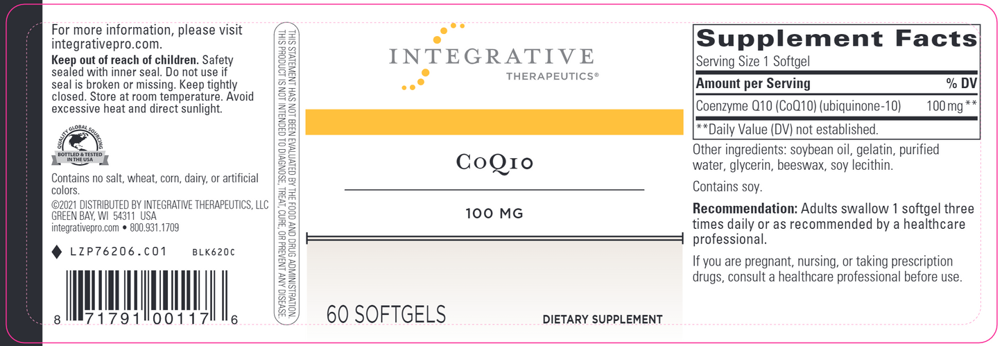 CoQ10 100 mg 60 gels