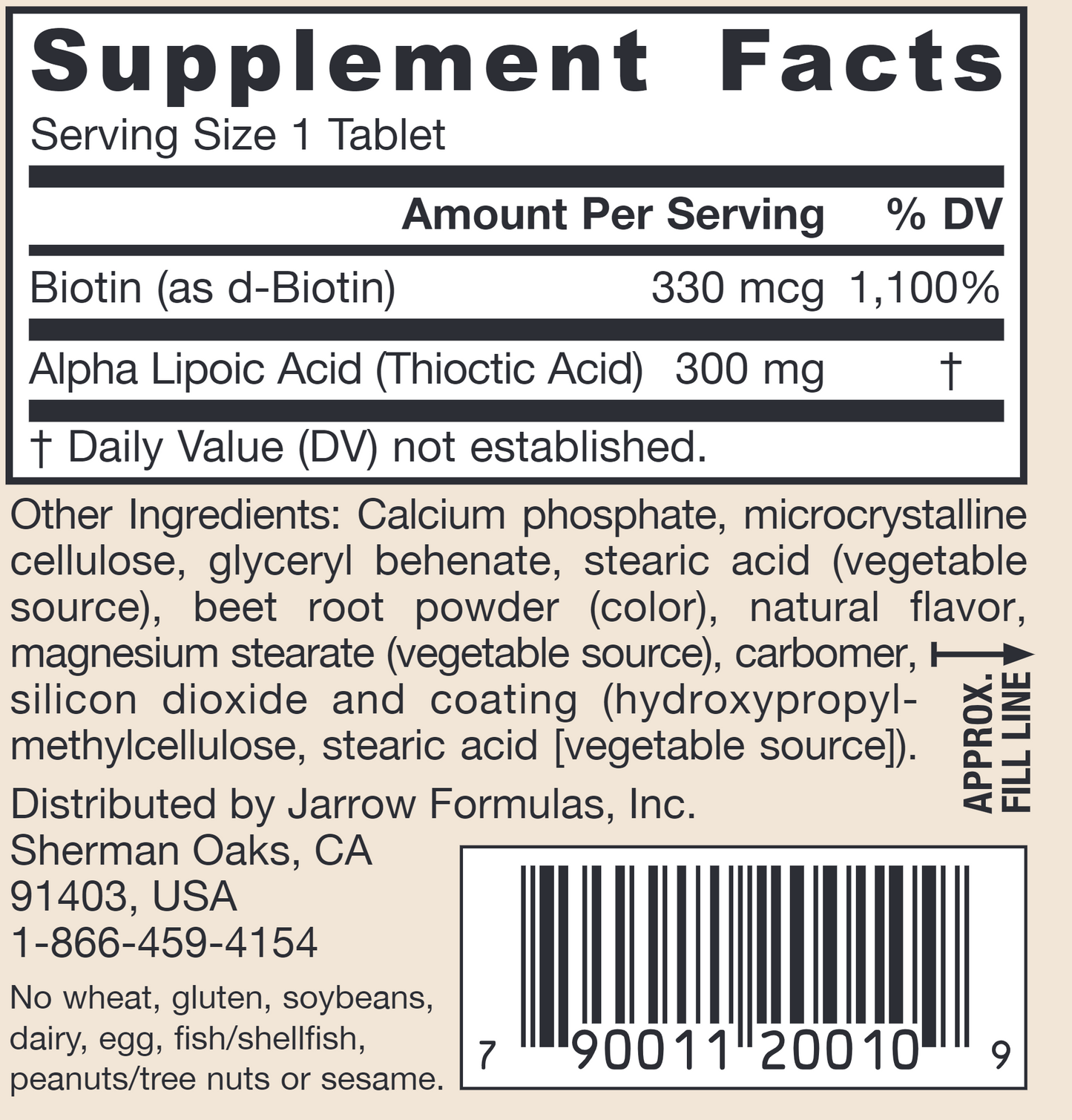 Alpha Lipoic Sustain 300 mg 60 tabs