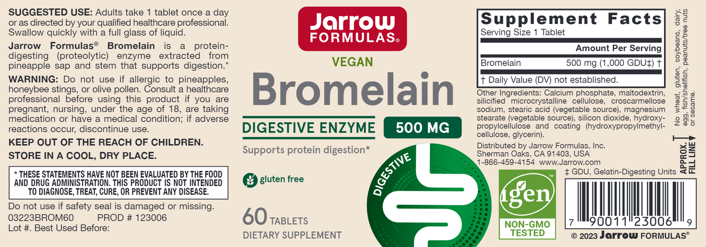 Bromelain 1000 GDU 60 tabs