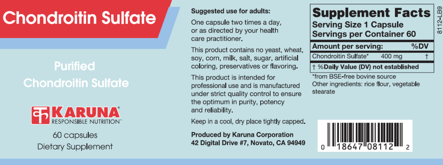 Chondroitin Sulfate 400 mg 60 caps