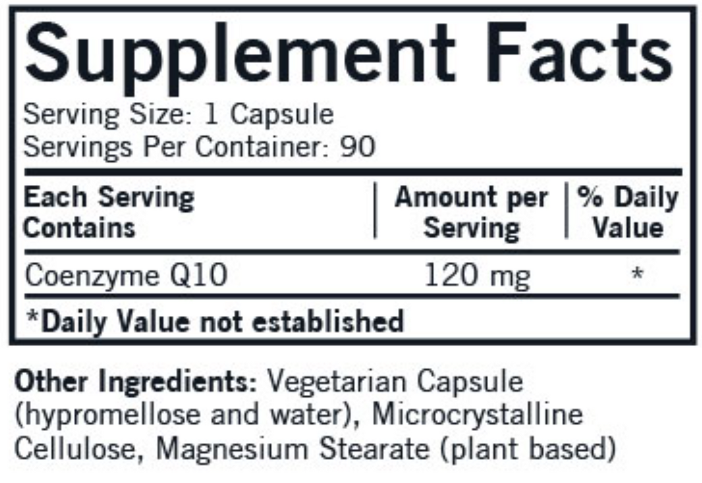 Coenzyme Q10 120mg 90 caps