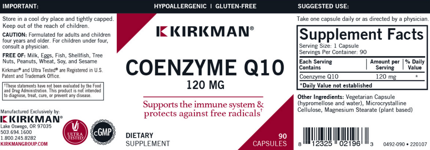 Coenzyme Q10 120mg 90 caps