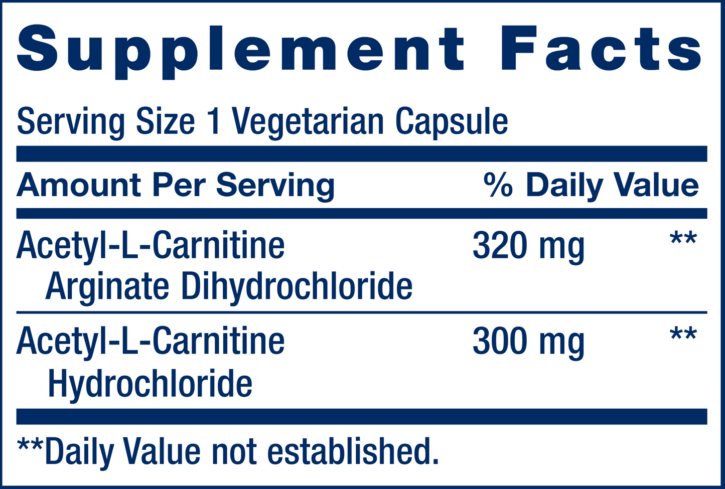 Acetyl-L-Carnitine Arginate 90 vegcaps