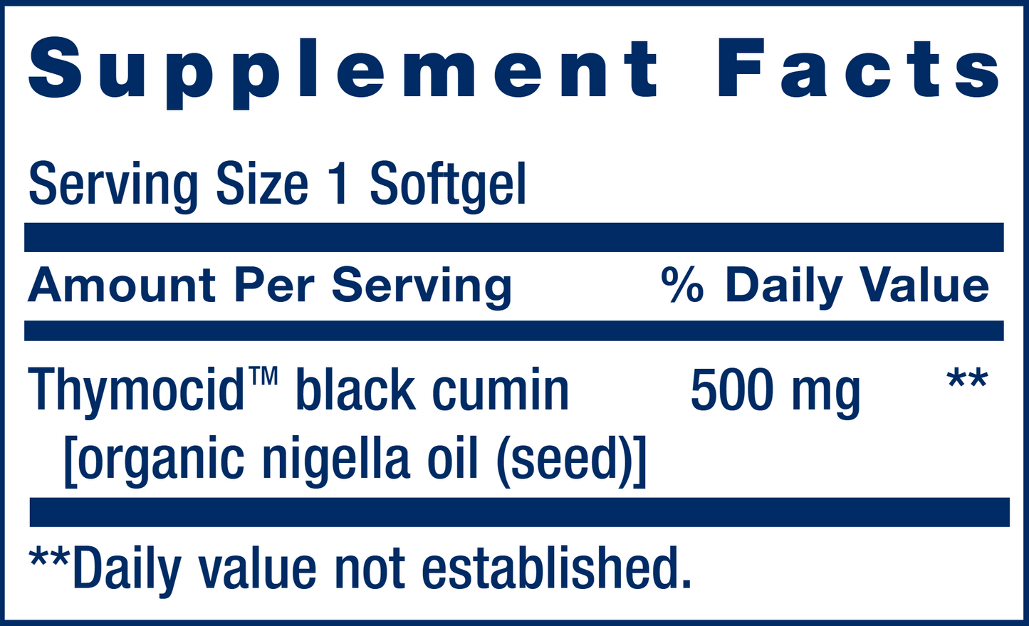 Black Cumin Seed Oil 60 gels