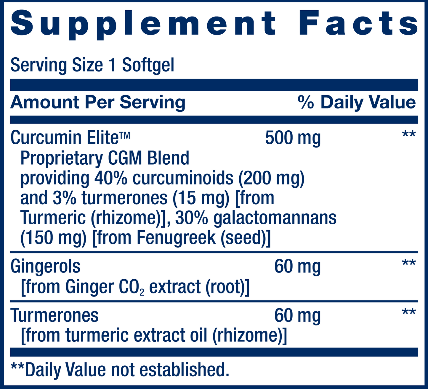 Advanced Curcumin Elite 30 softgels