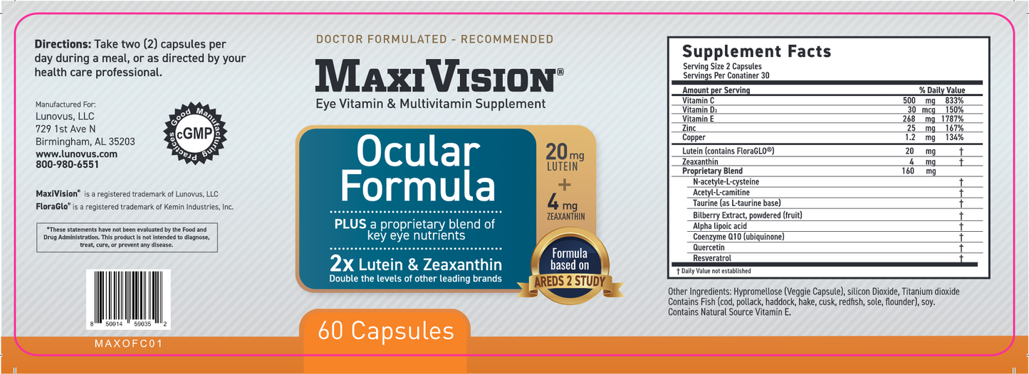 Ocular Formula 60 caps