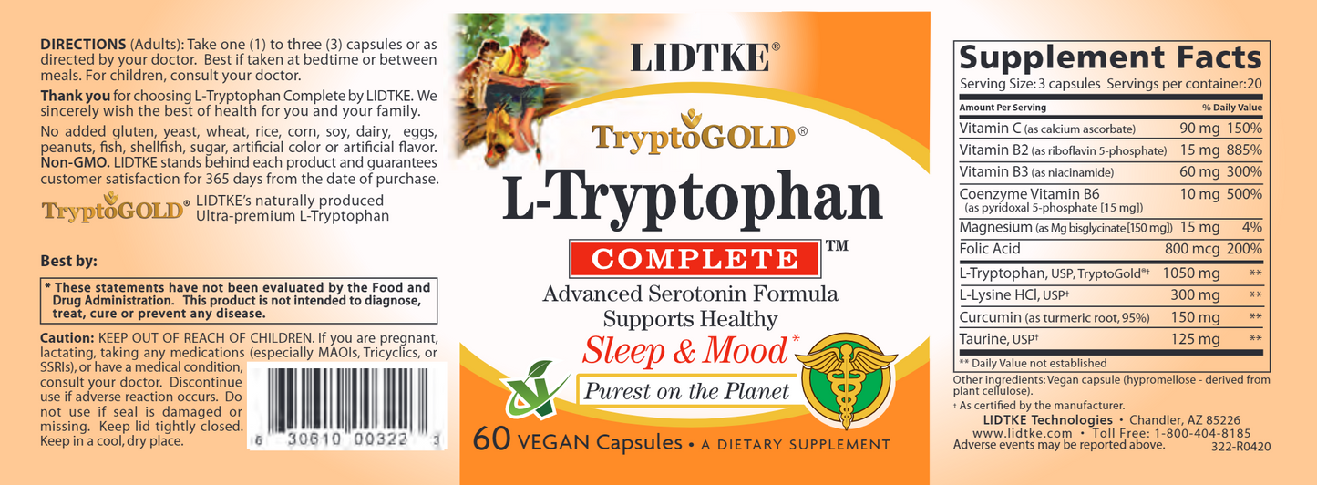 L-Tryptophan Complete 60 caps