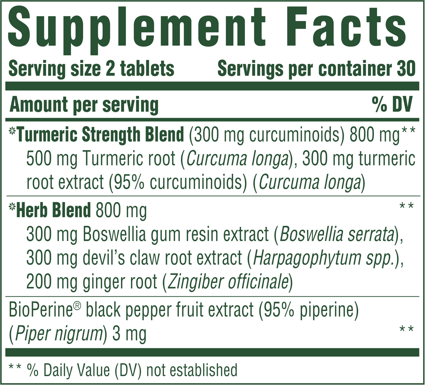 Turmeric Curcumin ES Joint 60 tabs