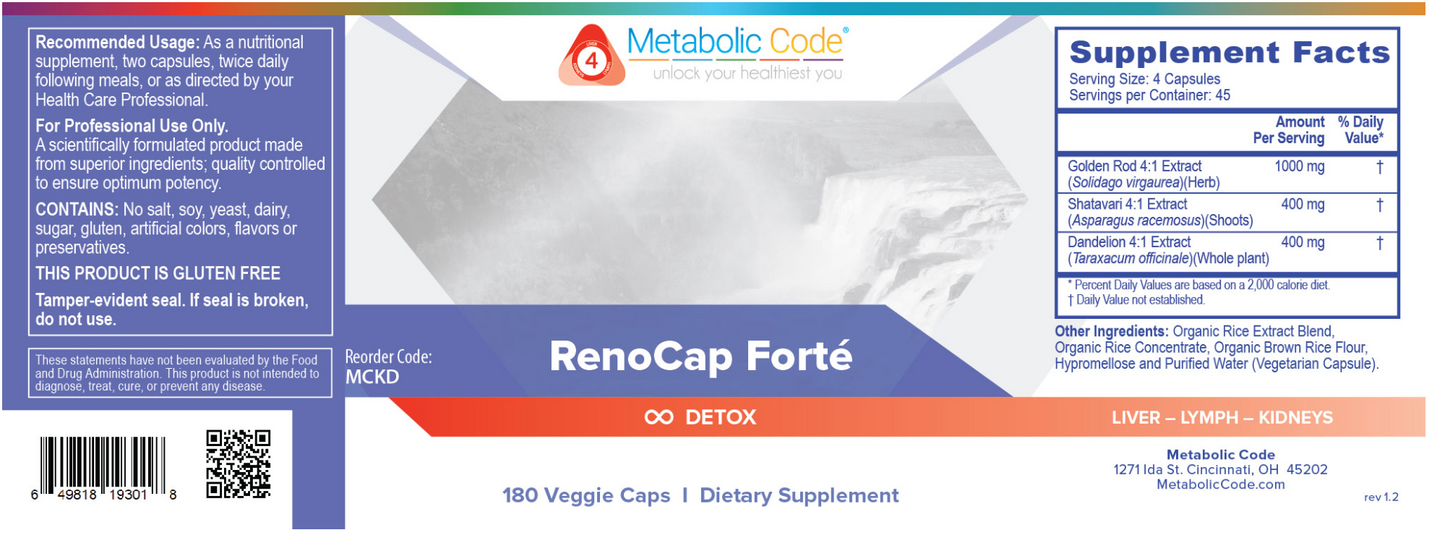 RenoCap Forté 180 vegcaps